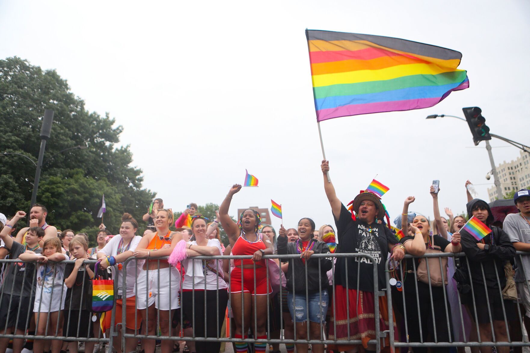 The St. Louis Pride Parade in downtown St. Louis